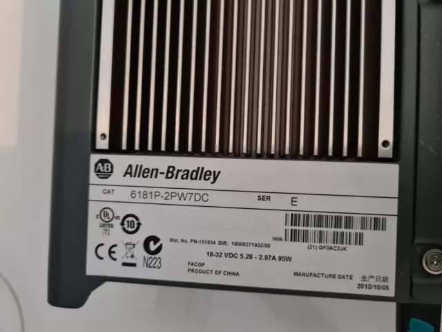 Allen Bradley 6181P-2PW7DC Ser. E IPC